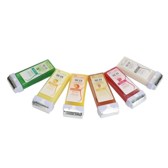 Hair Removal Wax, Depilatory Wax Roller 6pcs Safe for Leg
