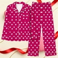thumbnail image 3 of Gytharion Womens Pajama Sets Cute Star Print Sleepwear Sets Long Sleeve Button Down Lapel Top and Long Pant Pj Sets 2 Piece Loungewear Outfits with Pockets, 3 of 5