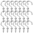 thumbnail image 1 of SHISUYAN 100Pcs Ceiling Planter Hooks Wall Mount Plants Hooks Multi-function Plants Hooks Screw-In Ceiling Hooks Planter Hooks Wall Mount Hangers Plant Hooks Hanging Plants Hangers, 1 of 8