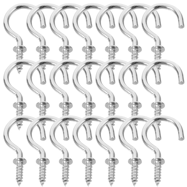SHISUYAN 100Pcs Ceiling Planter Hooks Wall Mount Plants Hooks Multi-function Plants Hooks Screw-In Ceiling Hooks Planter Hooks Wall Mount Hangers Plant Hooks Hanging Plants Hangers