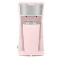 thumbnail image 1 of Holstein Housewares Cafetera de una sola porción, cafetera personal de 14 oz con filtro reutilizable, operación con un solo toque y apagado automático, rosa, 1 of 5