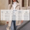thumbnail image 3 of Edvintorg Womens Trench Coat Solid Color Long Sleeve Loose Long Jacket Turndown Collar Casual Button Down Outerwear with Pocket Woman Clothes White S-2XL, 3 of 7
