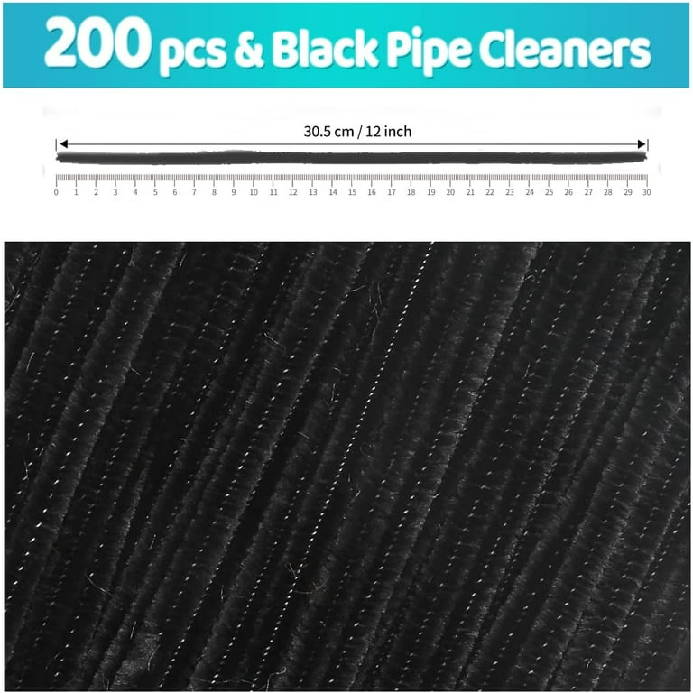 TOCOLES 200psc Dark Blue Pipe Cleaners, Chenille Stems, Pipe Cleaners for Crafts, Pipe Cleaner Crafts, Art and Craft Supplies.
