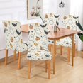 thumbnail image 2 of Yayeee 2 Pack Dining Chair Covers Stretch Parson Chairs Slipcovers Seat Protector, Halloween Happy Ghosts, 2 of 6