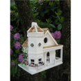 thumbnail image 1 of Home Bazaar HB-9095WS Fledgling Series Flower Pot Cottage Birdhouse - White, 1 of 1