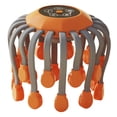 thumbnail image 2 of Masajeador eléctrico para el cuero cabelludo, fácil de usar, suave, resistente, regalo de relajación, portátil de 360 ​​grados. Naranja, 2 of 9