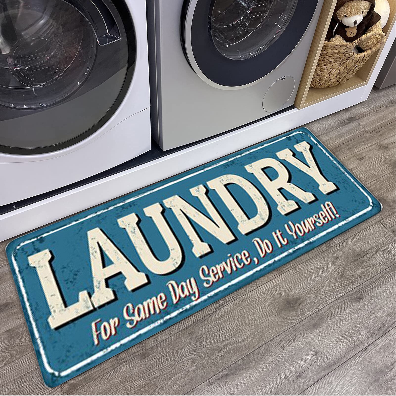 Laundry Room Rug Runner Non Slip Laundromats Mudroom Runner Farmhouse