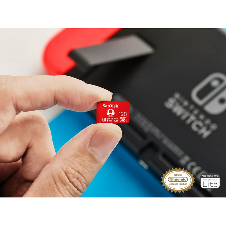 semester Baglæns delikat SanDisk 128GB microSDXC UHS-I Memory Card Licensed for Nintendo Switch, Red  - 100MB/s, Micro SD Card - SDSQXBO-128G-AWCZA - Walmart.com