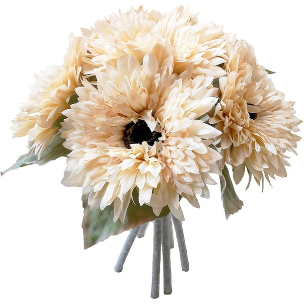 Nearly Nature Sunflower Bouquet 6 Heads Artificial Flower Home and Wedding Floral Decoration