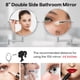 thumbnail image 5 of Espejo de maquillaje LANSI montado en la pared 10x1 con aumento de 360°, 5 of 6