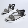 thumbnail image 5 of Lightweight Breathable Platform Sandals with Elastic Straps for Women Casual Fashion Thick Sole Outdoor Comfort, 5 of 9