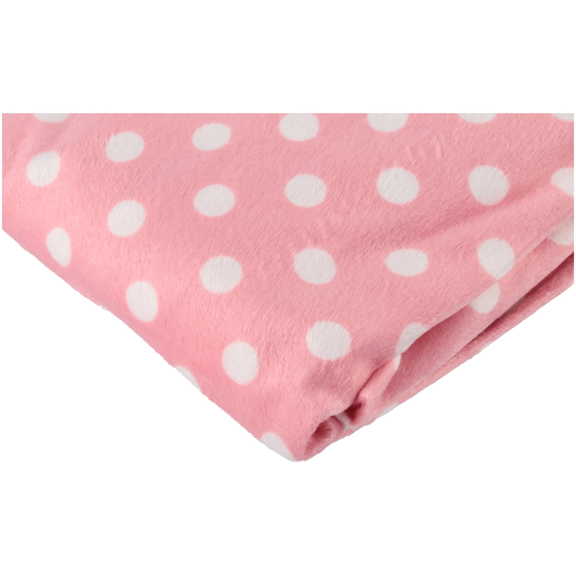 pink polka dot changing mat