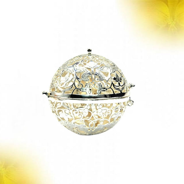 CRAFTHROU Ensemble de 2 Pendentifs Ronds Ajourés Cuivre Argent Pendentif Parfum pour Femmes Occasions Spéciales