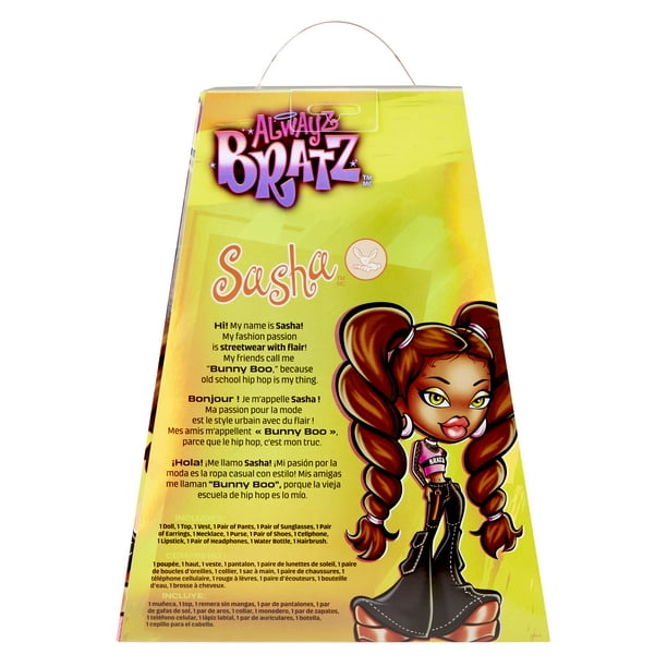 Alwayz Bratz Sasha Fashion Doll with 10 Accessories and