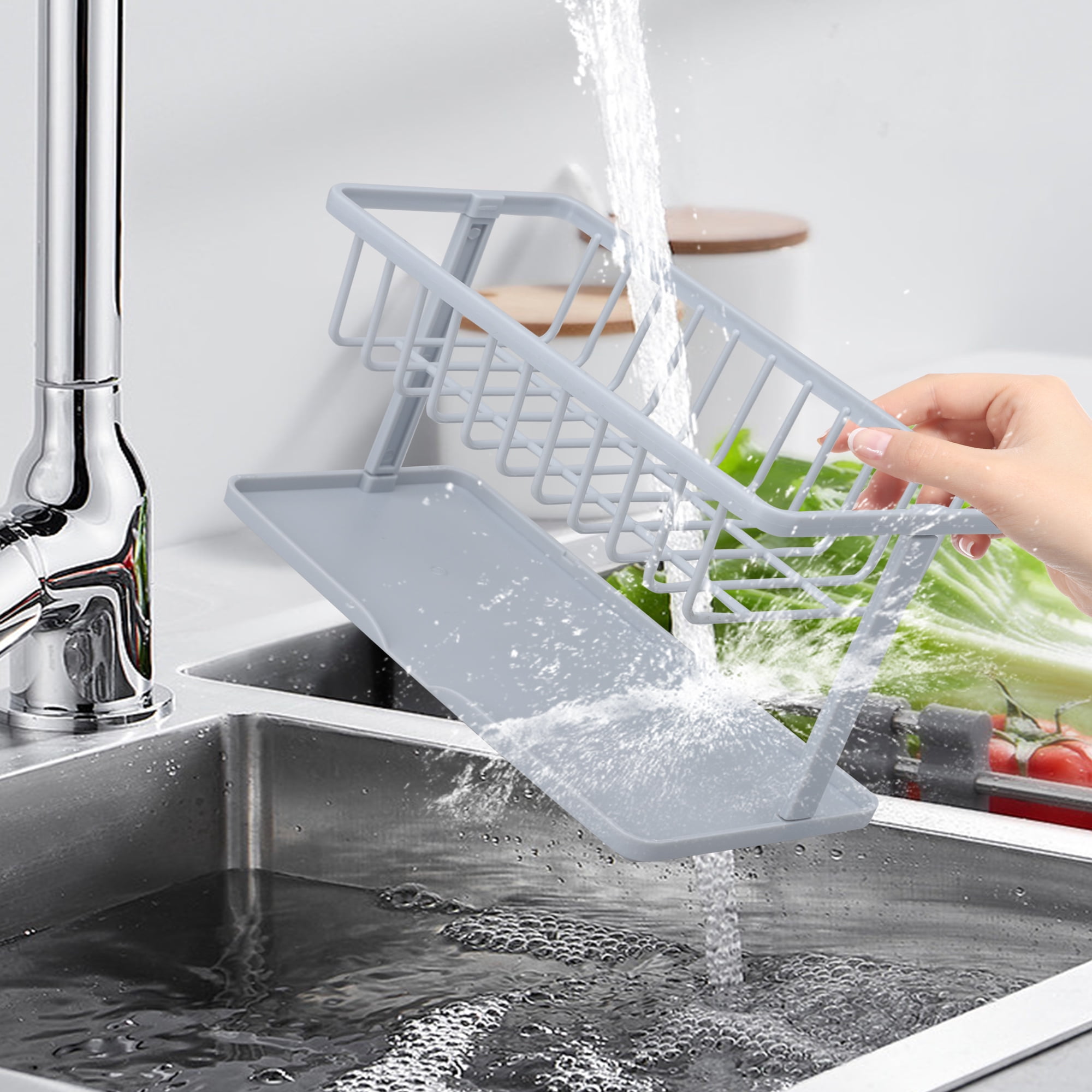 YOHOM Kitchen Scrub Brush Holder for Sink Sponge