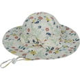 thumbnail image 4 of CoCopeaunts Baby Bucket Hat for Girls Bow Decorate Summer UV Protection Outdoor Headwear Basin Hat for Boy with Chin Strap, 4 of 8