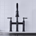 thumbnail image 5 of Cfowner Bridge Kitchen Faucet with Pull-Down Sprayhead, Commercial Faucet with Water Line, Matte Black, 5 of 7