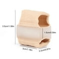 thumbnail image 3 of Eosunjian Toe Separator Pads 2pcs Breathable Toe Spacers Flexible Bunion Relief Pads Double-ring Toe Separators Comfortable Toe Splints for Day Night for Pain, 3 of 8