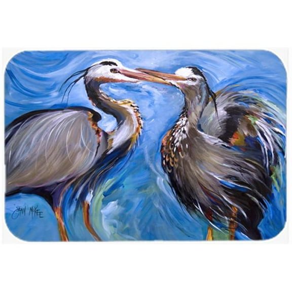 Blue Heron Love Mouse Pad, Hot Pad & Trivet
