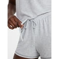 thumbnail image 5 of Joyspun Women's Cozy Lounge Collection Hacci Knit Sleep Shorts, 3" Inseam, Sizes XS-3X, 5 of 6