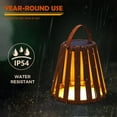 thumbnail image 4 of GRANDPATIO  Outdoor 2-Pack Landscape Solar LED Lanterns, Floor Decor Lamps, Solar Powered Decor Lights with Waterproof Faux Leather for Porch, Patio, Garden, 4 of 7