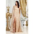 thumbnail image 5 of Royal Queen RQ8009 Juniors Womens Embellished One-Shoulder Slit Red Carpet Dress, 5 of 8