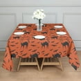 thumbnail image 3 of Halloween Cat & Bat Pattern Square Tablecloth,Waterproof Square Table Cover,Wipeable Spillproof Washable Table Cover for Home Kitchen Party Decor 52"x52"(132x132cm), 3 of 6