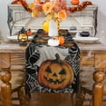 thumbnail image 5 of YIBAGA Halloween Table Runner, Ghosts Pumpkins Cobwebs Tableware Home Indoor Decor, 13x48 inch, Polyester, 5 of 8