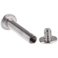 thumbnail image 3 of Remaches de tornillo M5 Tornillo de acero inoxidable 304 Macho Hembra Remache a presión Tornillo Libros Álbum de fotos Tornillo de encuadernación DUO ER (Longitud del vástago: 23 mm (10 piezas)), 3 of 5