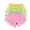 Pink, variant on ShomPort 3 Piece Athletic Shorts Summer Comfortable Elastic Waist Multicolor Yoga Workout Running Shorts