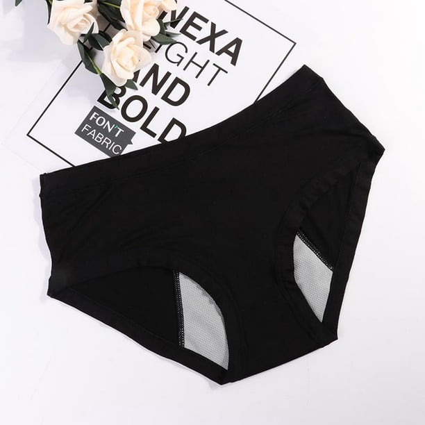 Code Red CODE RED Period Panties with Pocket- Black- 2XL Black XXL