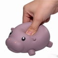 thumbnail image 3 of Yardvibe Pet Squishies Pinching Toys, Cute Hippo Squishies Sensory FidgetToy, Squeeze Stress Balls for Anxiety Relief, Ideal for Easter Basket Stuffer Party Favor Birthday Gift (Purple), 3 of 9