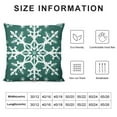 thumbnail image 5 of Christmas Pillow Covers Winter Snowflake Xmas Rustic Farmhouse Pillow Cases with Zipper Set of Christmas Decorations Indoor Home Decor for Winter Holiday Room Bedroom Cushion Outdoor, 5 of 5