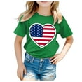 thumbnail image 2 of Godom Girls Short Sleeve T Shirts Graphic Cotton Kids Tee Tops Girl Clothes, 2 of 4