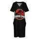 thumbnail image 4 of Jurasic Park-vestido holgado vintage con bolsillos para mujer traje de fiesta de lujo elegante, 4 of 7