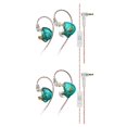 thumbnail image 2 of Bearachild Auriculares AK6 PLUS con gancho para la oreja, auriculares HiFi con conector de 3,5mm, auriculares dinámicos portátiles para correr y Cian con micrófono 2piezas, 2 of 5
