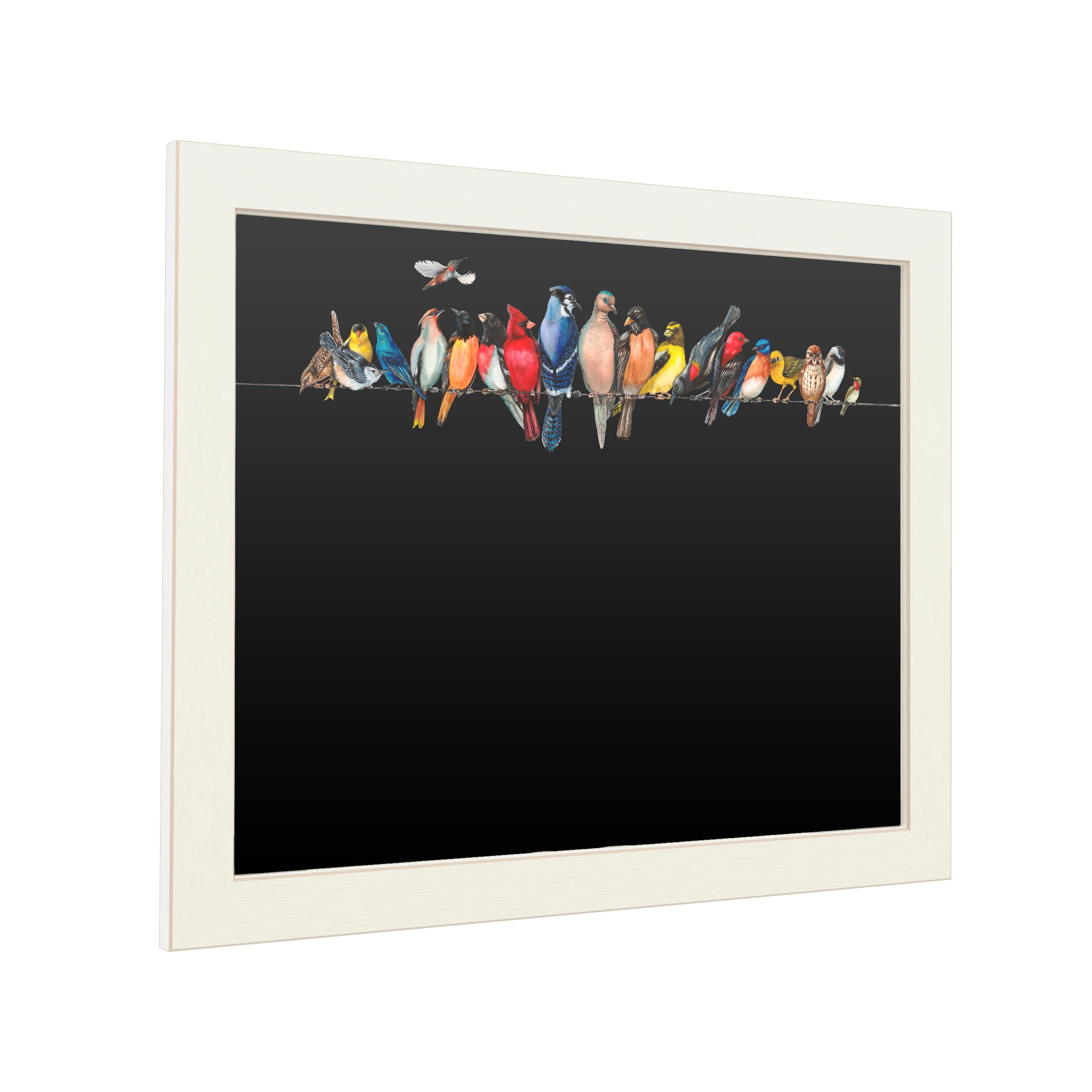 Trademark Fine Art 'Large Bird Menagerie Ii' Chalkboard by Wendy Russell