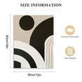 thumbnail image 2 of PIKWEEK  Boho Wall Art Prints Set of 3 Minimalist Geometric Line Art Abstract Mid Century Black Beige Boho Canvas Painting Modern Poster Wall Decor for Bedroom Living Room Office, 2 of 5