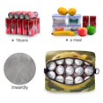 thumbnail image 4 of Lunch Bag Portable Crossbody Meal Bag Cooler Bag Insulated Lunch Bag Food Bag Handheld & Crossbody Design Yellow Ball, 4 of 6