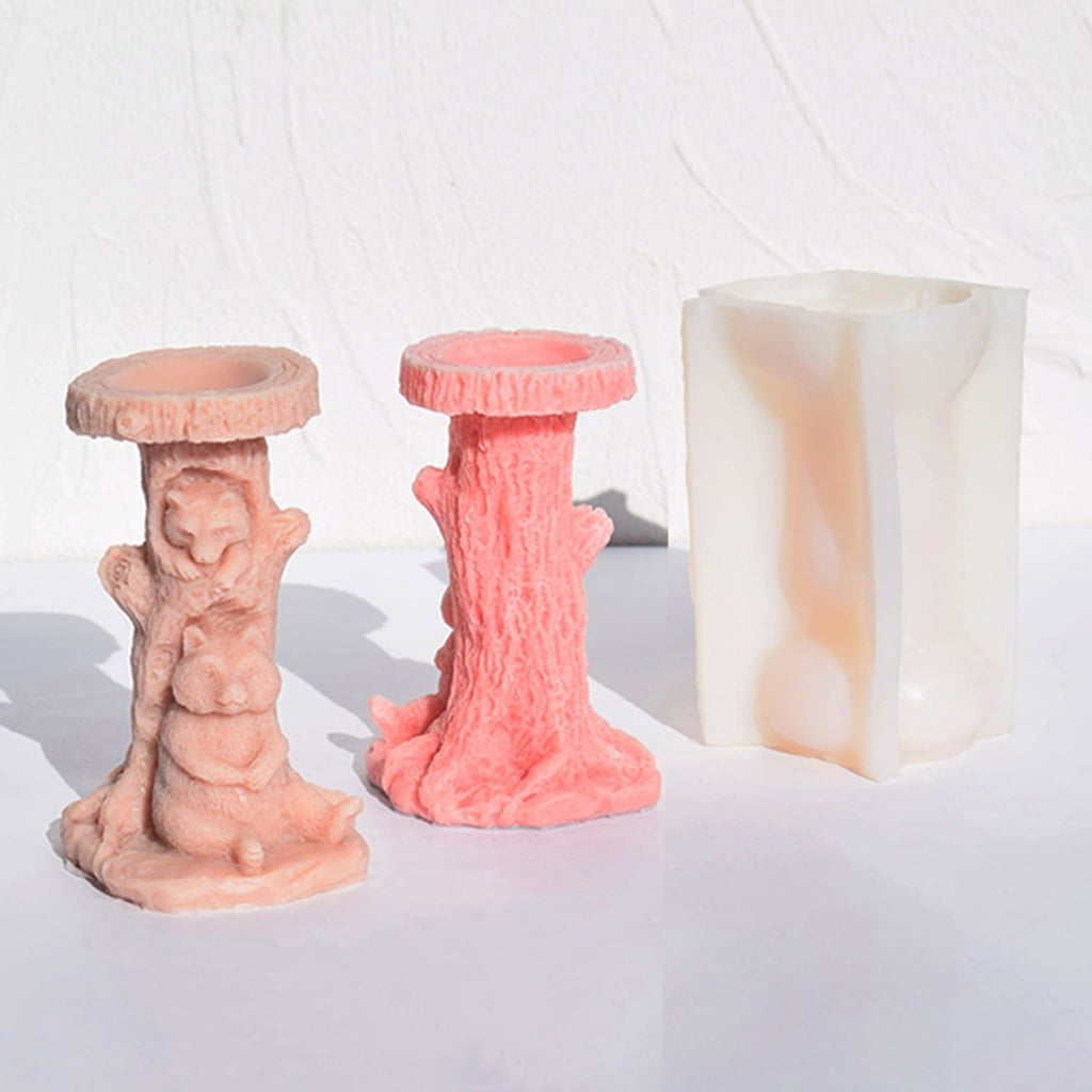 Oasiva Handmade Candle Molds Epoxy Resin Molds 3D Bear Silicone Molds Ornament Molds
