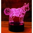 thumbnail image 2 of YSTIAN 3D Wolf Dog led Night Light Lamp Illusion Night Light 16 Color Changing Table Desk Decoration Lamps Gift Acrylic Flat ABS Base USB Cable Toy, 2 of 6