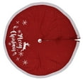 thumbnail image 2 of Christmas Tree Skirt Knitted Xmas Tree Skirt Snowflake Deer Christmas Tree Carpet Mat for Home Decoration, 2 of 12