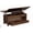 Walnut Wood, variant on QinaQin 40-Inch Height-Adjustable Multi-Functional Coffee Table Features Drawers and Hidden Storage, Converted Into a Dining Table Or Worktable for  Sofas, Games, Entertainment, Saving Space