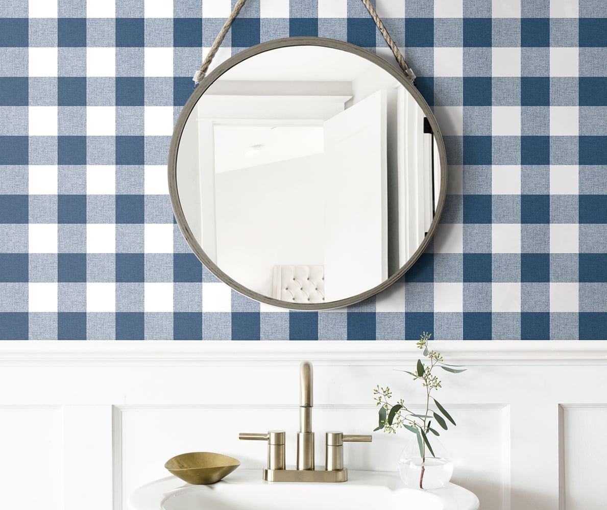 NextWall Picnic Plaid Peel and Stick Wallpaper