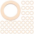 thumbnail image 1 of icolorfuled DIY Craft Accessories Hollow Round Wooden Pieces for Decor Use 3CM, 1 of 6