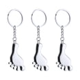 thumbnail image 1 of 3pcs Pieds en Forme de Porte-Clés Décoratif Porte-Clés Pendentif Simple Porte-Clés, 1 of 9
