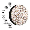 thumbnail image 4 of Sikiie Christmas Santa Cartoon Snowman PVC Leather Spare Tire Wheel Cover Spare Tire Cover, for Car Truck SUV Camper Trailer Universal Fit(14-17in)-14 inch, 4 of 6