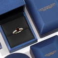 thumbnail image 5 of Gem Stone King 14K Two Tone Gold Red Garnet and Lab Grown Diamond Engagement Ring for Women | 1.57 Cttw | Princess 5MM | Gemstone January Birthstone | Size 7, 5 of 6