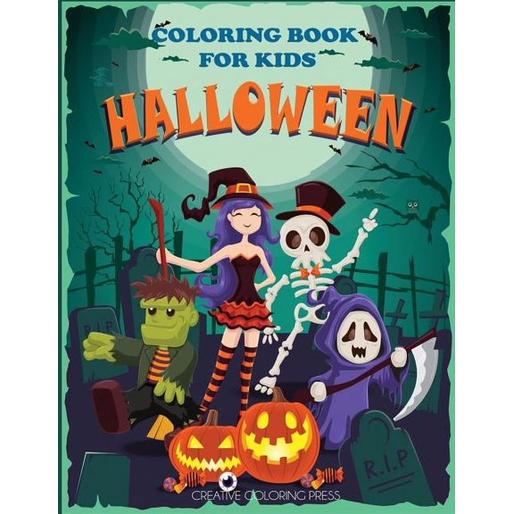Kids Halloween Books Halloween Coloring Book for Kids, (Paperback)