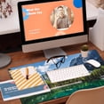 thumbnail image 5 of Desk Mat, Lake Mountain Landscape Desk Pad, The Alps Large Gaming Mouse Pad for Desk, 31.5"x11.8" Extended Big Computer Keyboard Mouse Pad with Non-Slip Base and Stitched Edge, 5 of 13